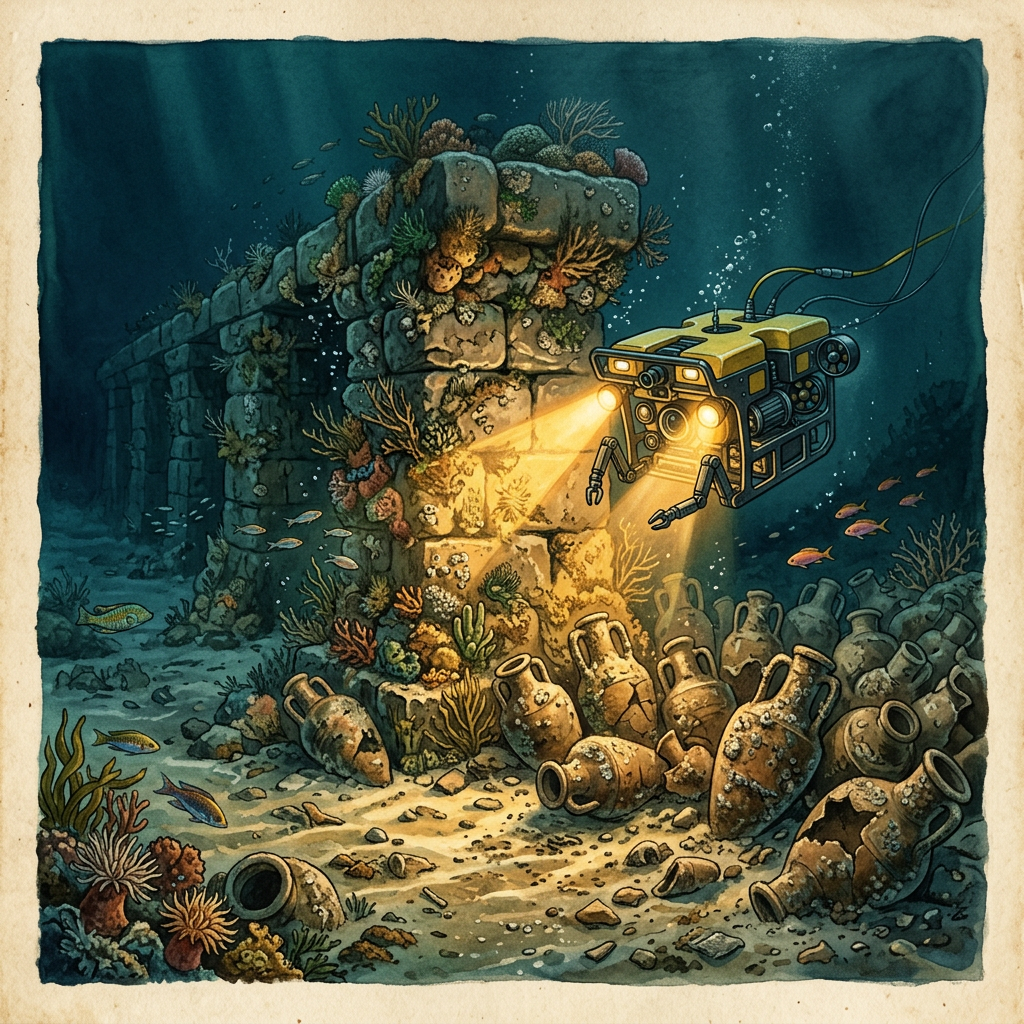 Submerged 1st-Century 'Roman Trade Depot' Discovered off the Coast of Libya Using Autonomous Underwater Vehicles