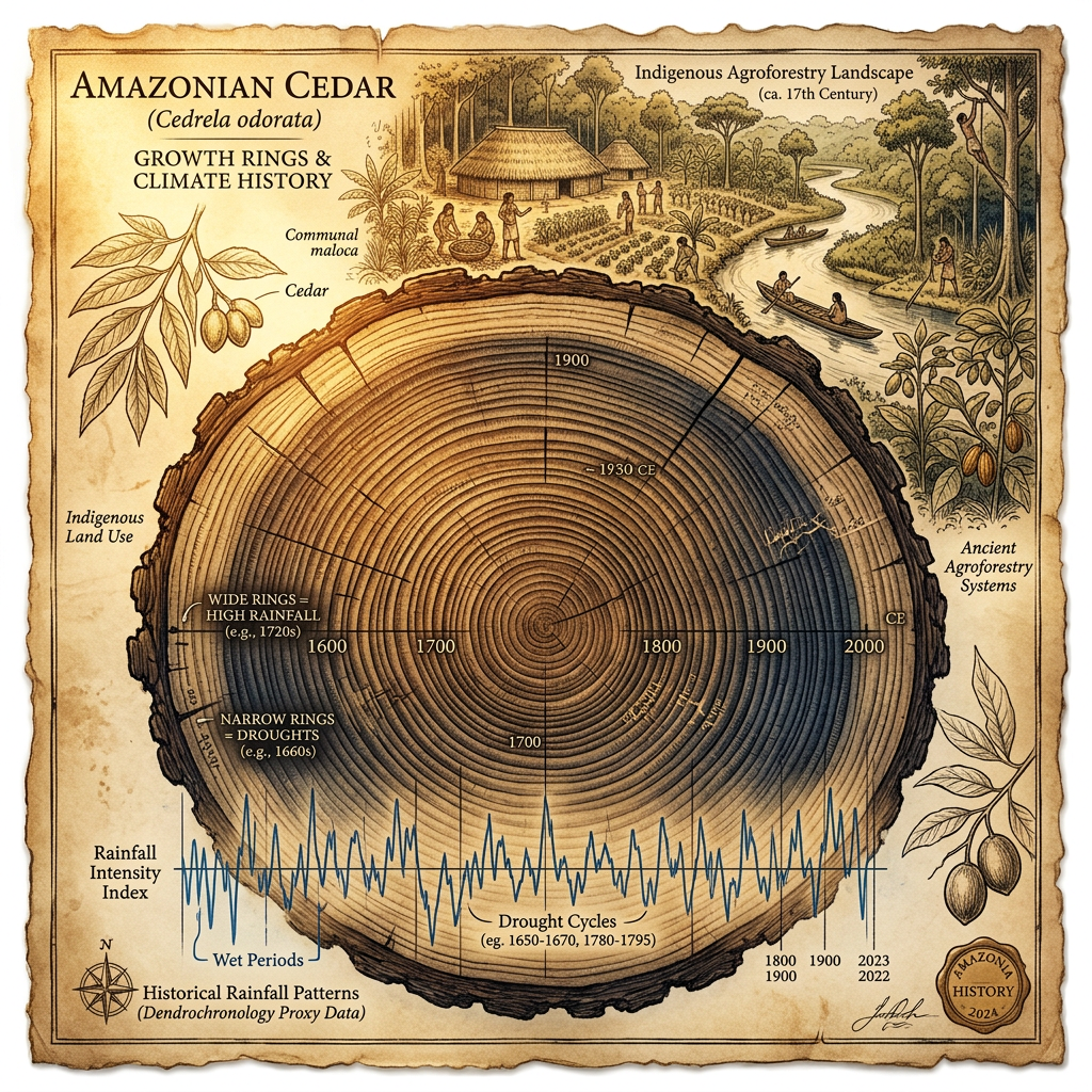 Tree-Ring Analysis of Ancient Amazonian Cedars Uncovers 800-Year-Old 'Drought-Resistant' Agroforestry Systems