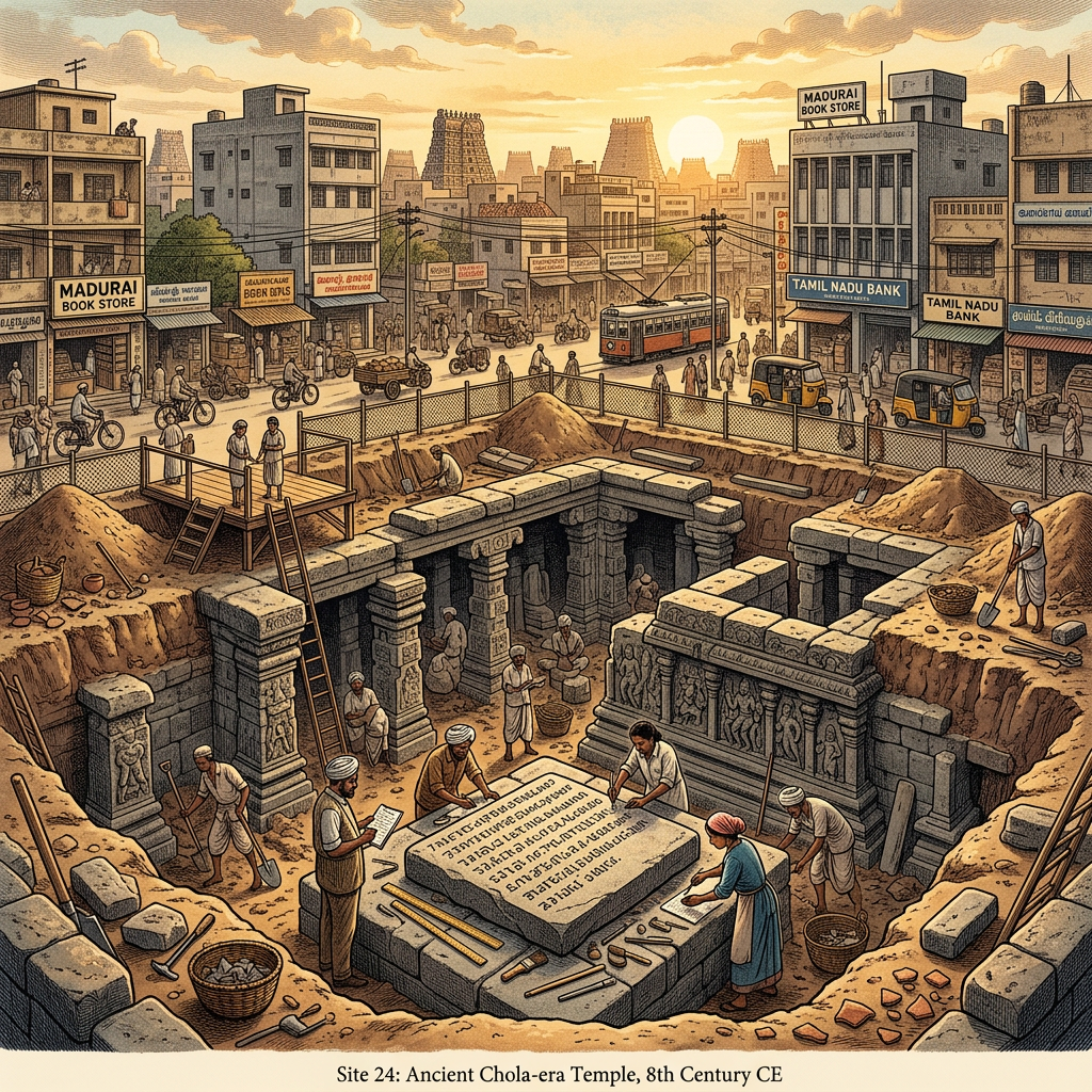 Foundation of 8th-Century Pallava-Era 'Varaha' Temple Identified Beneath Kanchipuram Residential Quarter