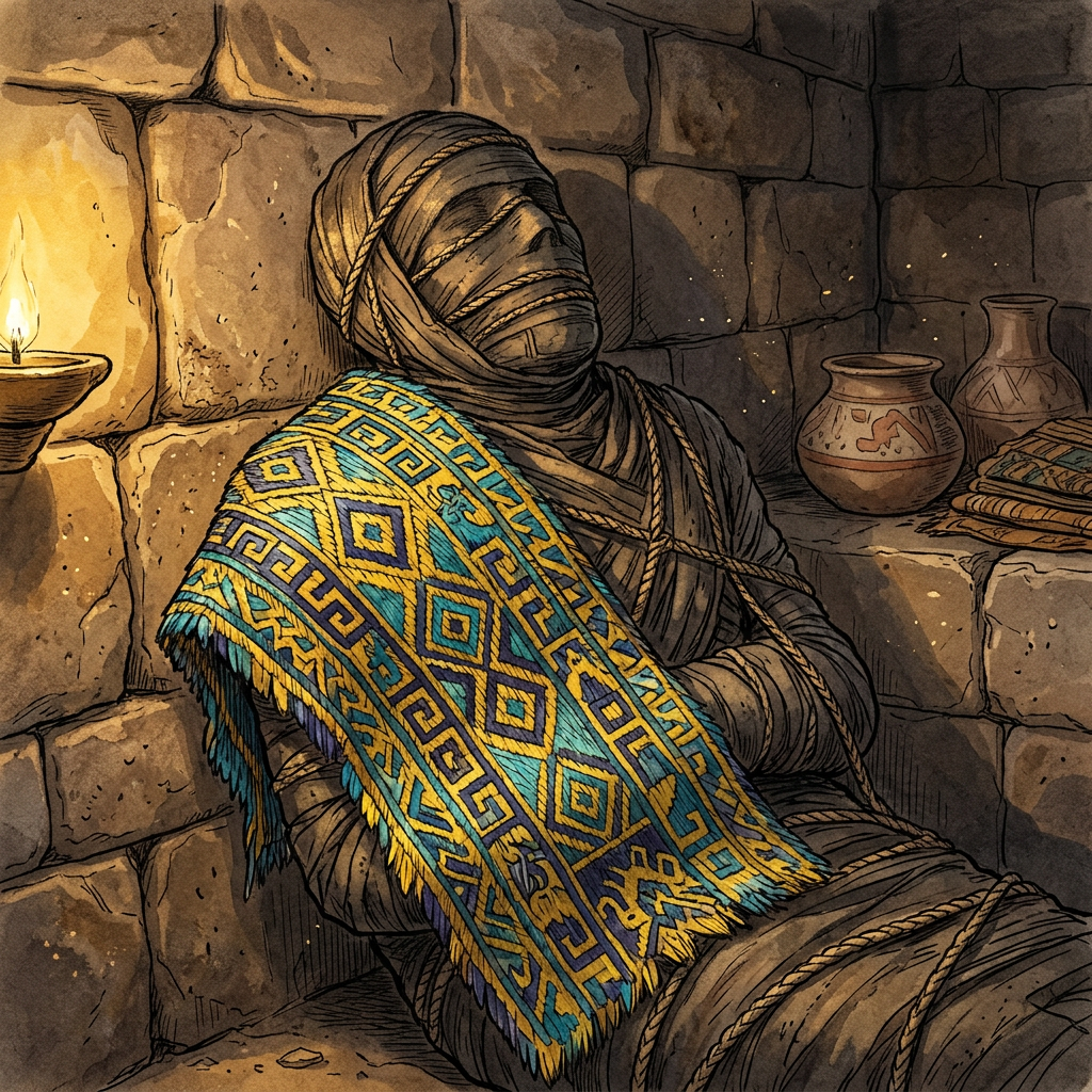 1,200-Year-Old 'Wari Empire' Elite Burial Uncovered in Peru's Ayacucho Valley with Intact Feathered Textiles