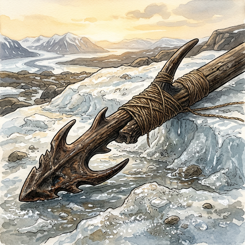 Climate Archaeology: Thawing Permafrost in the Yukon Reveals 6,000-Year-Old 'Antler-Point Harpoons' with Intact Sinew