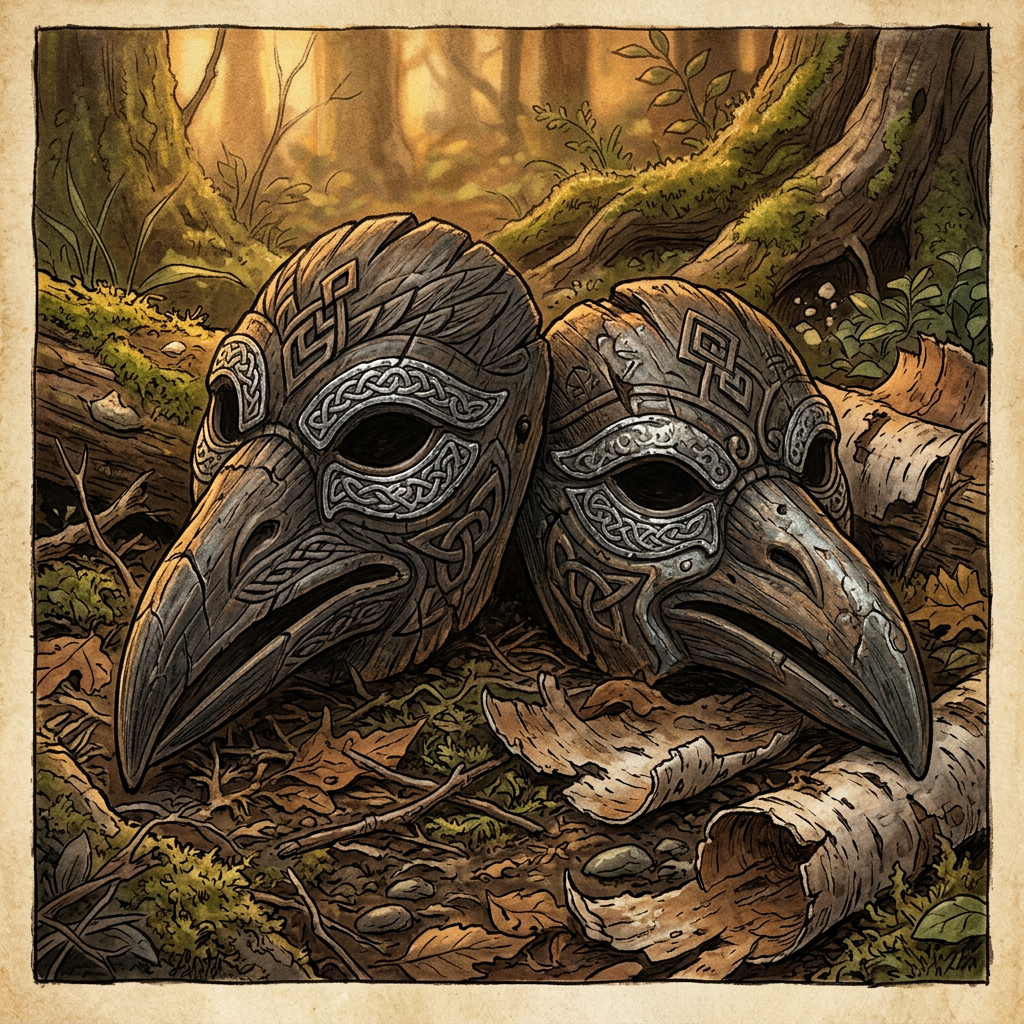 "Lead-Inlaid" Raven-Spirit Masks Discovered in Norway Reveal 1,100-Year-Old Roots of Viking 'Spring-Flight' Festivals