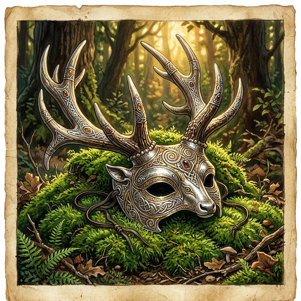 Discovery of "Silver-Gilded" Antler Masks in Iron Age Germany Points to Forgotten "Forest-King" Winter Transitions