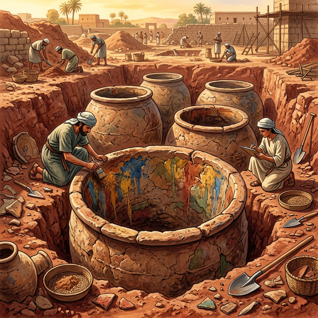 3,000-Year-Old 'Western Zhou Dynasty Imperial Silk-Dyeing Laboratory' and Mineral Pigment Vats Found in Xi'an
