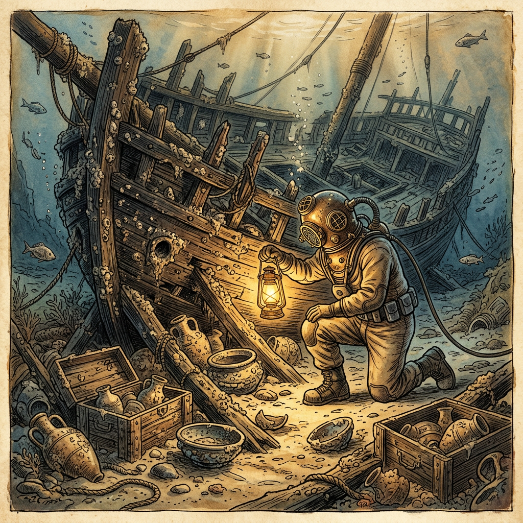 Sunken 15th-Century 'Muromachi-Era' Merchant Vessel Identified in Japan’s Seto Inland Sea with Intact Lacquerware and Ceramics