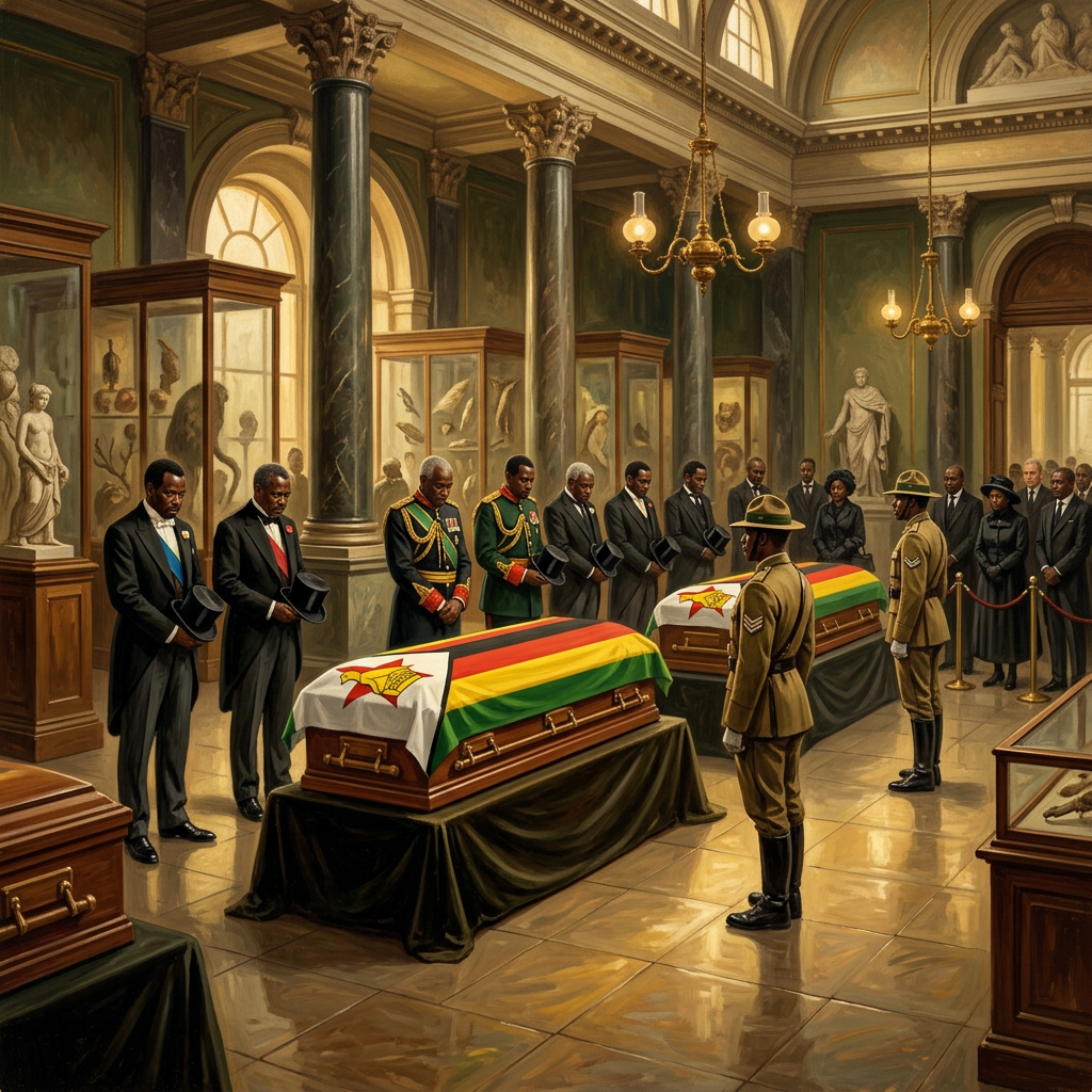 Solemn Homecoming: Zimbabwe Receives Ancestral Human Remains Looted During Colonial Era