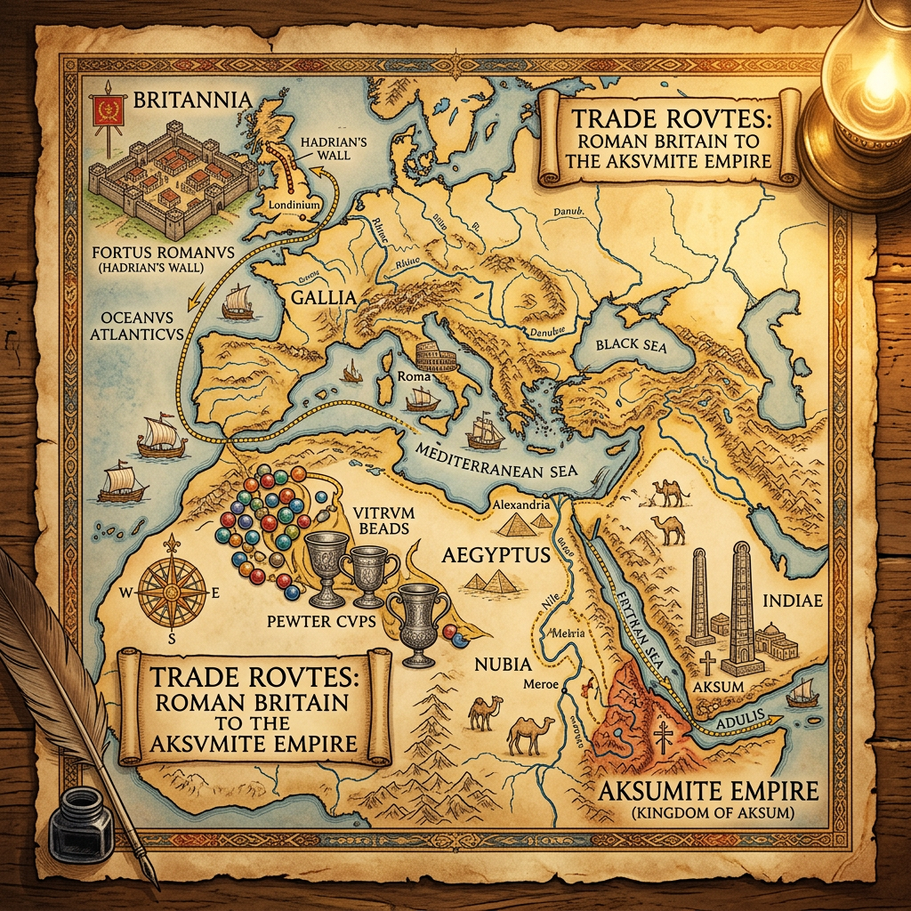 The 'Pewter and Glass' Route: New Evidence of 1,800-Year-Old Trade Between Roman Britain and the Aksumite Empire