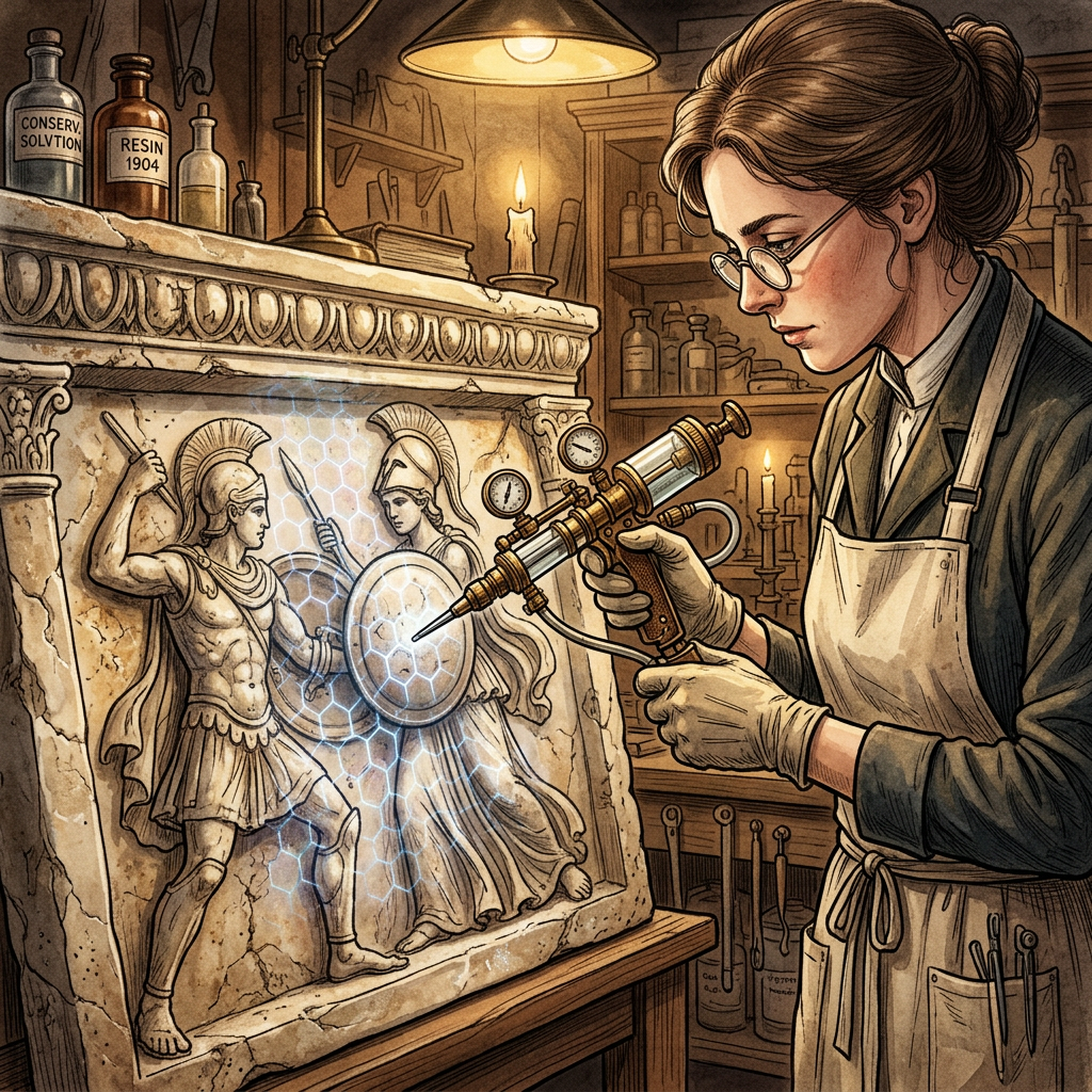 Innovative 'Graphene-Silicate' Nanofilm Successfully Protects the 2nd-Century 'Great Altar of Pergamon' from Atmospheric Acidity