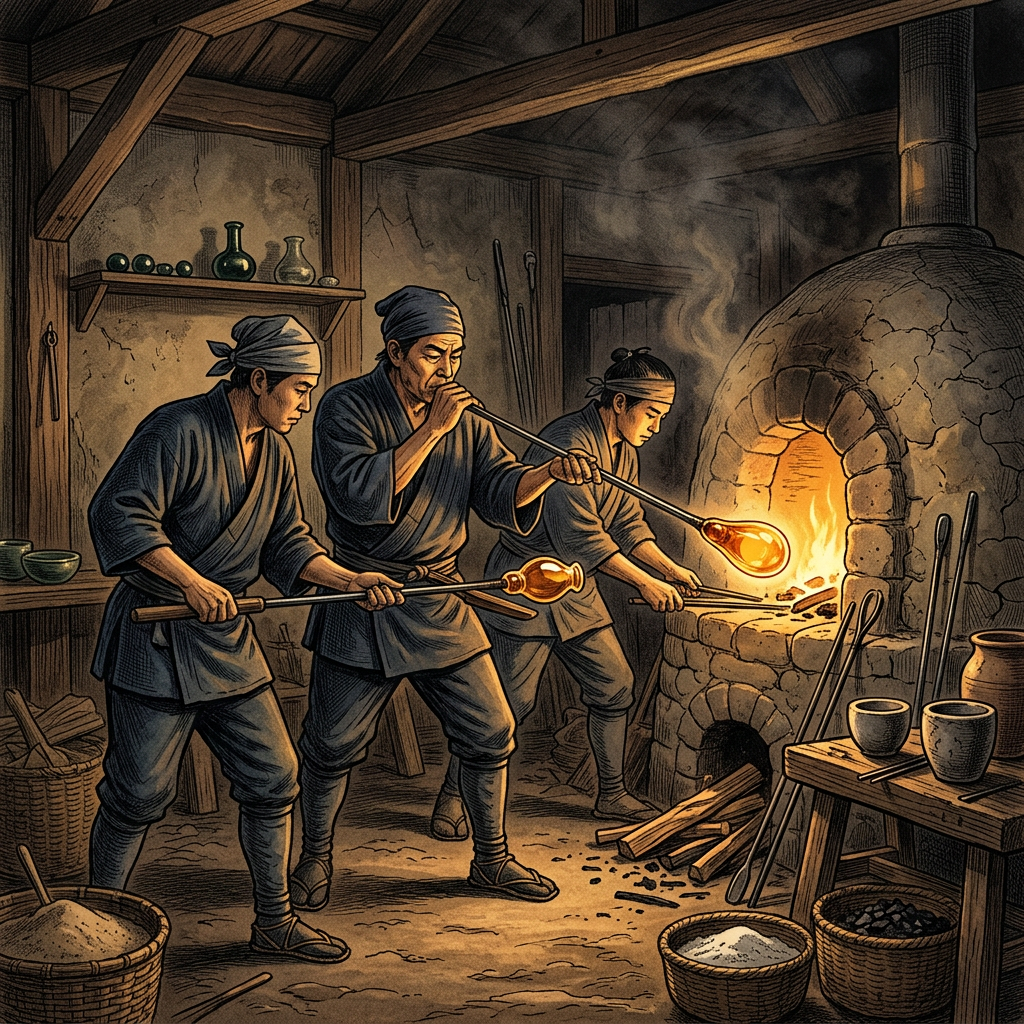 6th-Century 'Kofun Period' Imperial Glass-Blowing Industrial Wing and Rare Cobalt-Inlaid Vases Uncovered in Nara