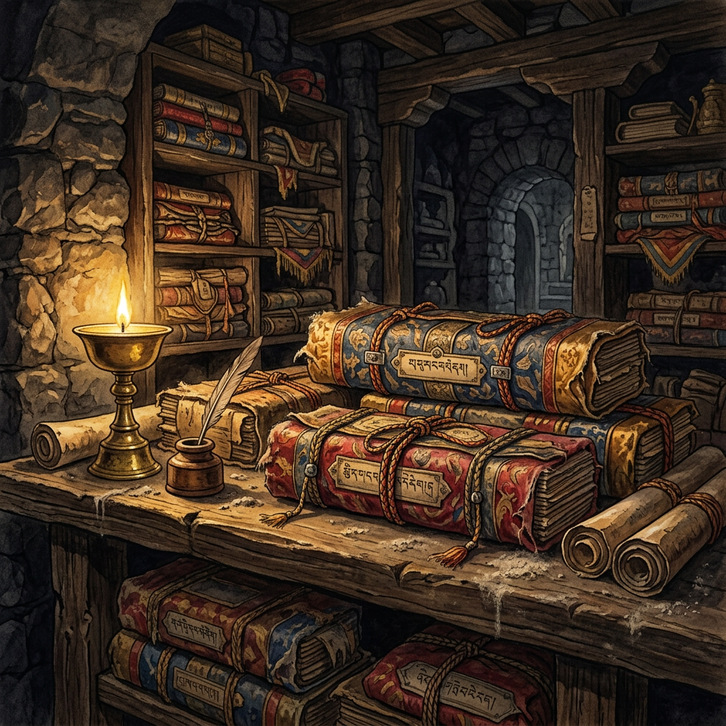 Hidden Chamber in Mustang Region Yields 9th-Century 'Sutras of Radiant Emptiness' Blending Bon and Early Vedantic Monism