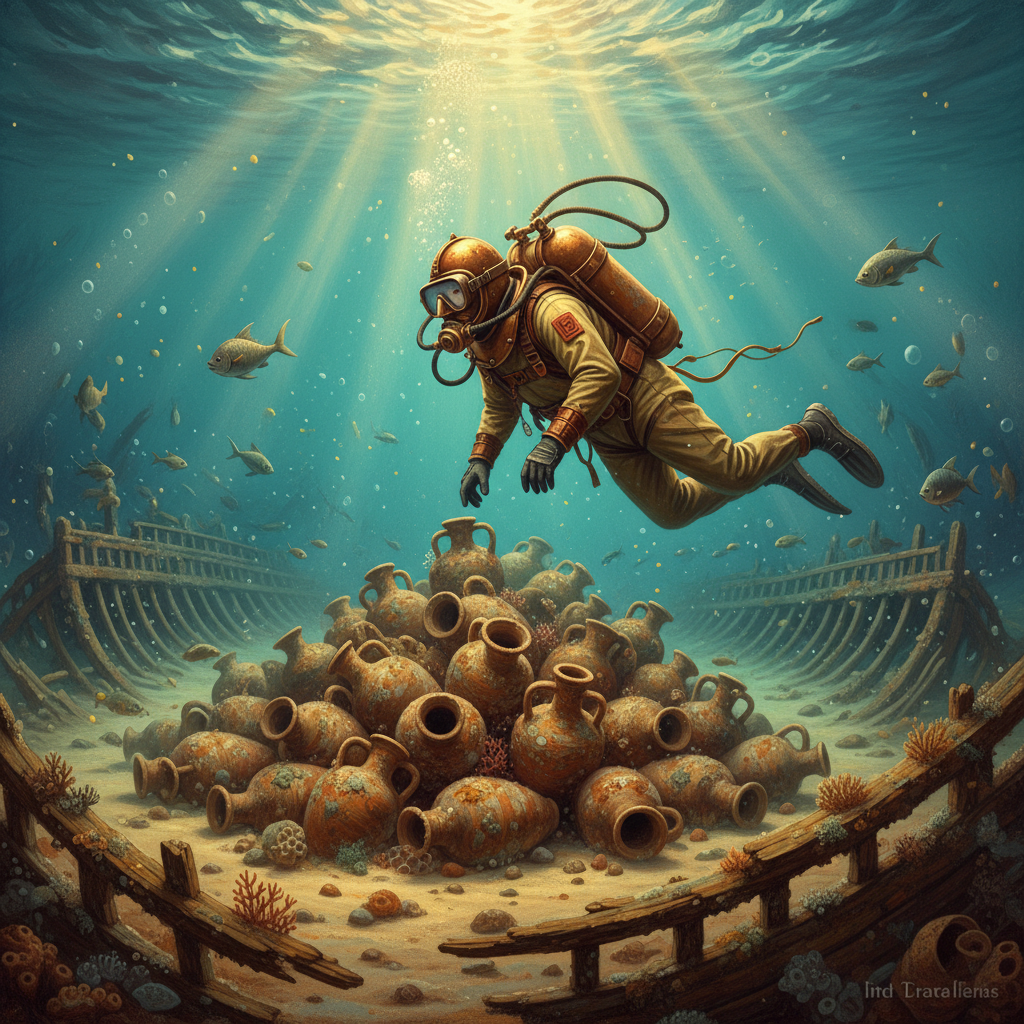 Sunken 3rd-Century BCE 'Hellenistic Grain Transport' Located off the Coast of Sicily with Intact Cargo