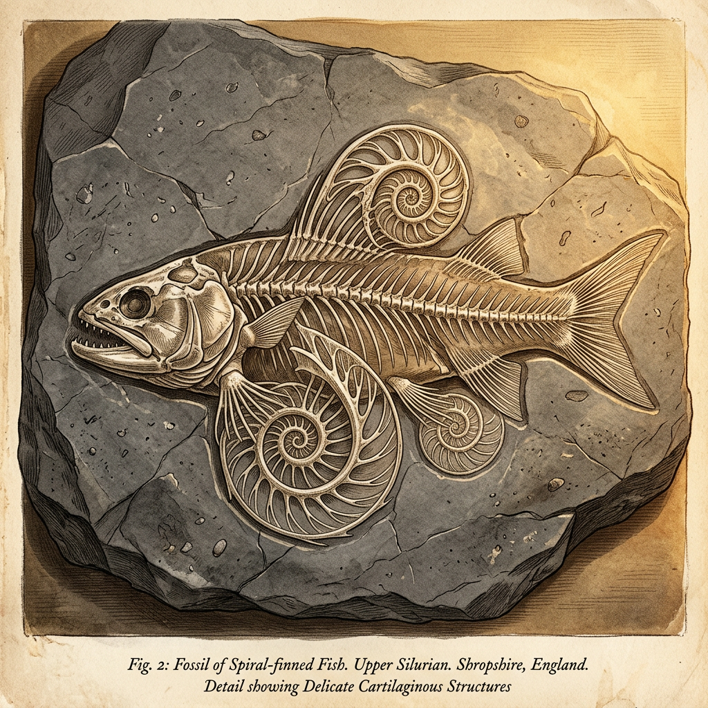 Paleontologists Identify 385-Million-Year-Old 'Primitive Ghost Shark' Fossil with Unique Spiral Fins in South Africa