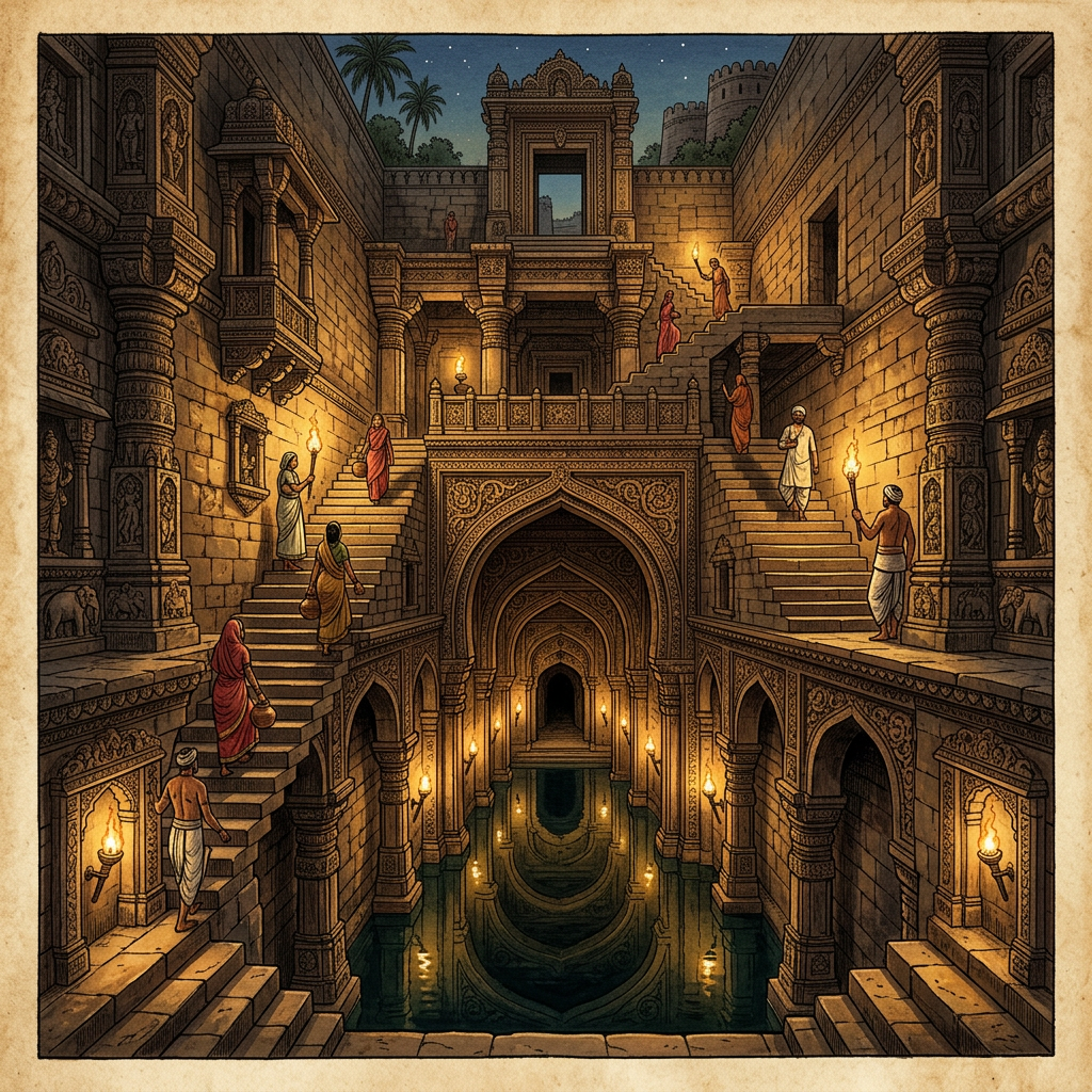 Restoration of 12th-Century 'Kakatiya' Style Stepwell and Temple in Telangana Unveils Unique 'Hydro-Acoustic' Ritual Chambers