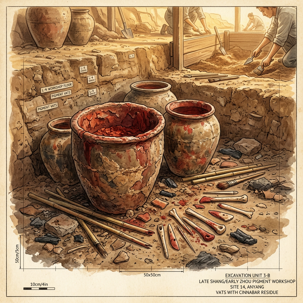 Discovery of a 3,000-Year-Old 'Shang Dynasty Lacquer-Artist’s Residence' and Inscribed Resin Vats in Henan