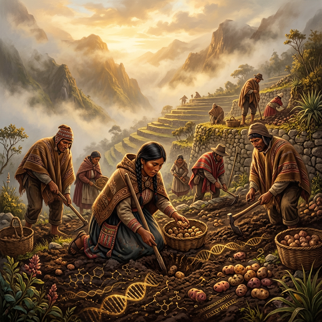 Genomic Study of 8,000-Year-Old Andean Remains Identifies Genetic Markers for Potato Starch Digestion