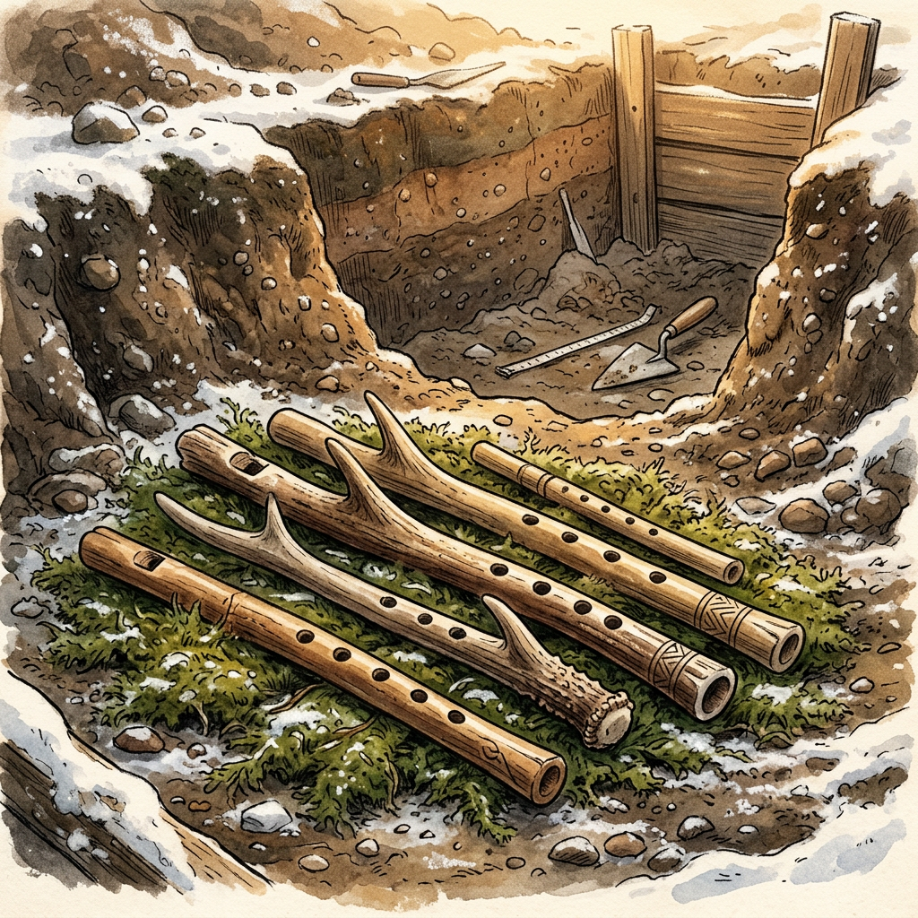 Rare 4,500-Year-Old 'Antler-Carved' Flutes in Northern Finland Link Early Saami Ancestors to Winter-Ending Rites