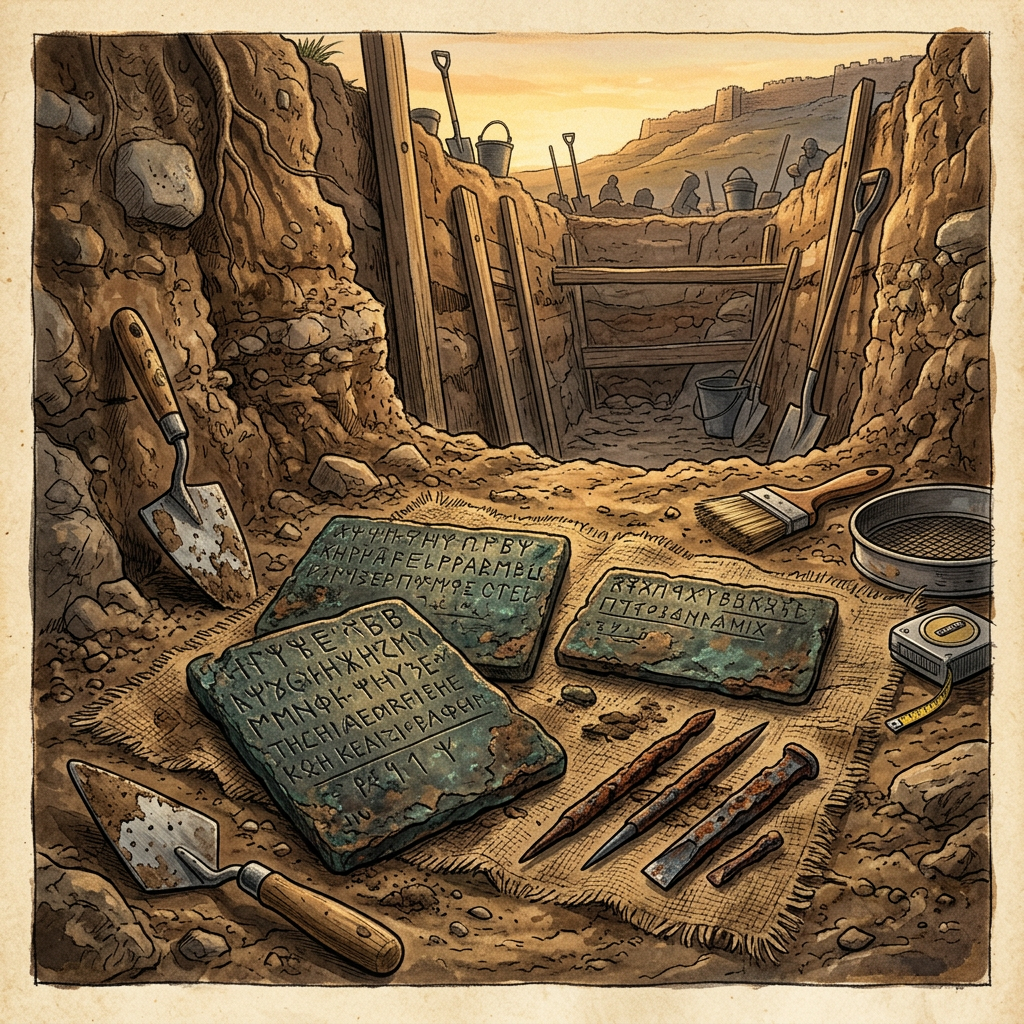 Pristine 3rd-Century BCE 'Celtiberian' Scriptorium with Intact Iron Styluses and Bronze Tablets Uncovered in Rural Spain