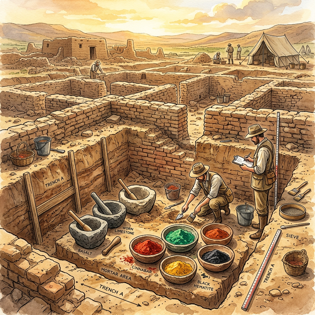 Discovery of a 4,500-Year-Old 'Indus Valley Mineral Pigment Hub' and Intact Grinding Chambers in Rajasthan's Shekhawati Region