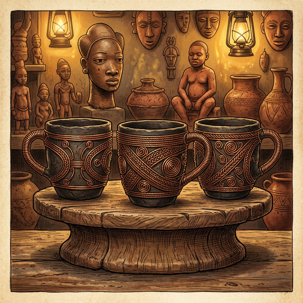 "Copper-Threaded" Palm-Wine Chalices Found in Ancient Benin Reveal Origins of 1,000-Year-Old 'Oba-Greeting' Festivals