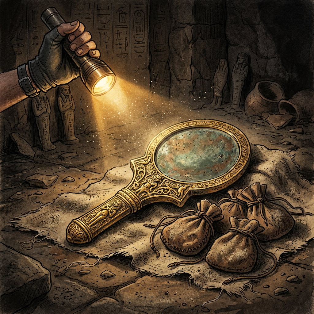 Discovery of a 2,000-Year-Old 'Scythian Shaman's Tomb' with Intact Herbal Pouches and Gold Mirror in Southern Russia