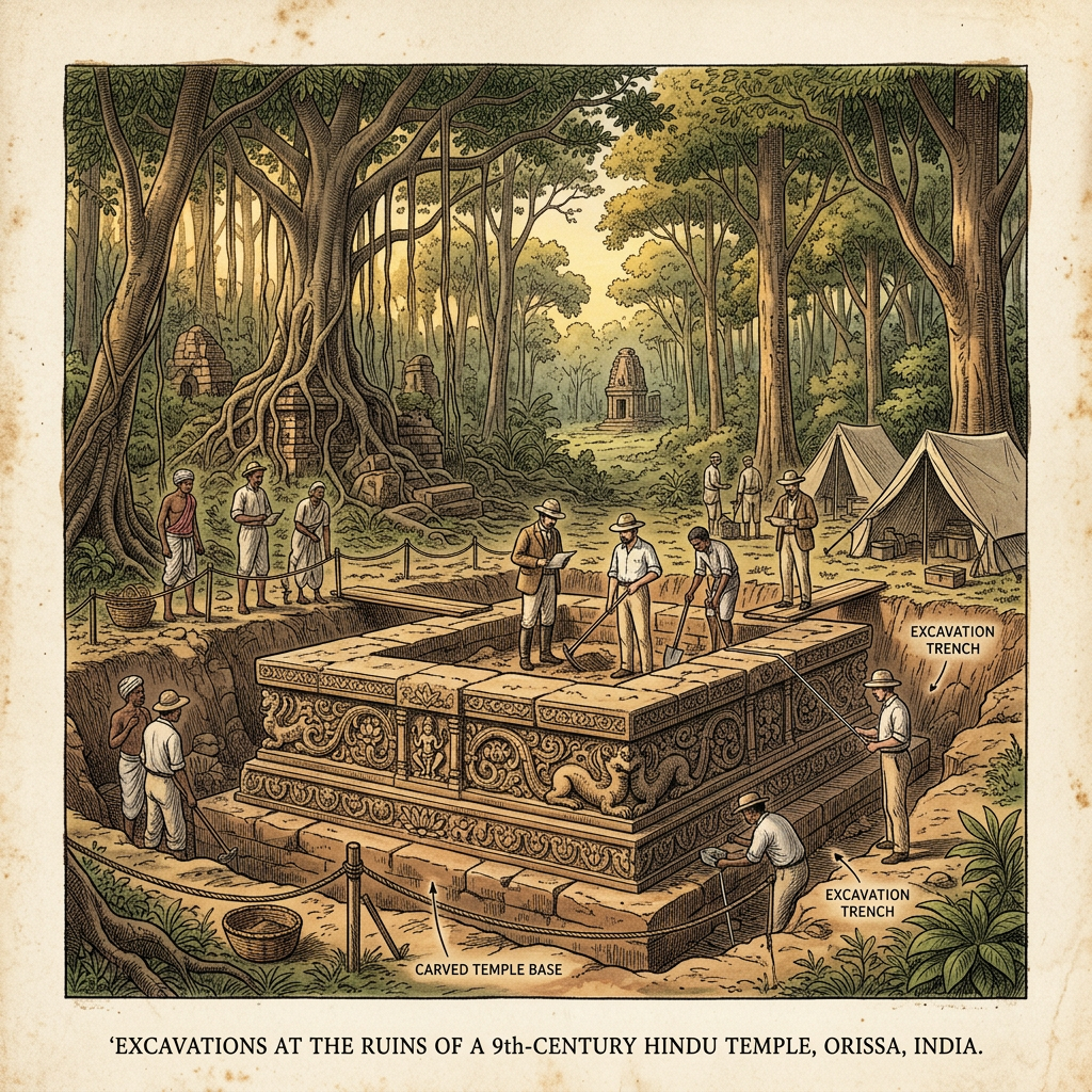 Ancient 9th-Century 'Gurjara-Pratihara' Shiva Temple Foundations Discovered in Uttar Pradesh’s Sonbhadra Forest