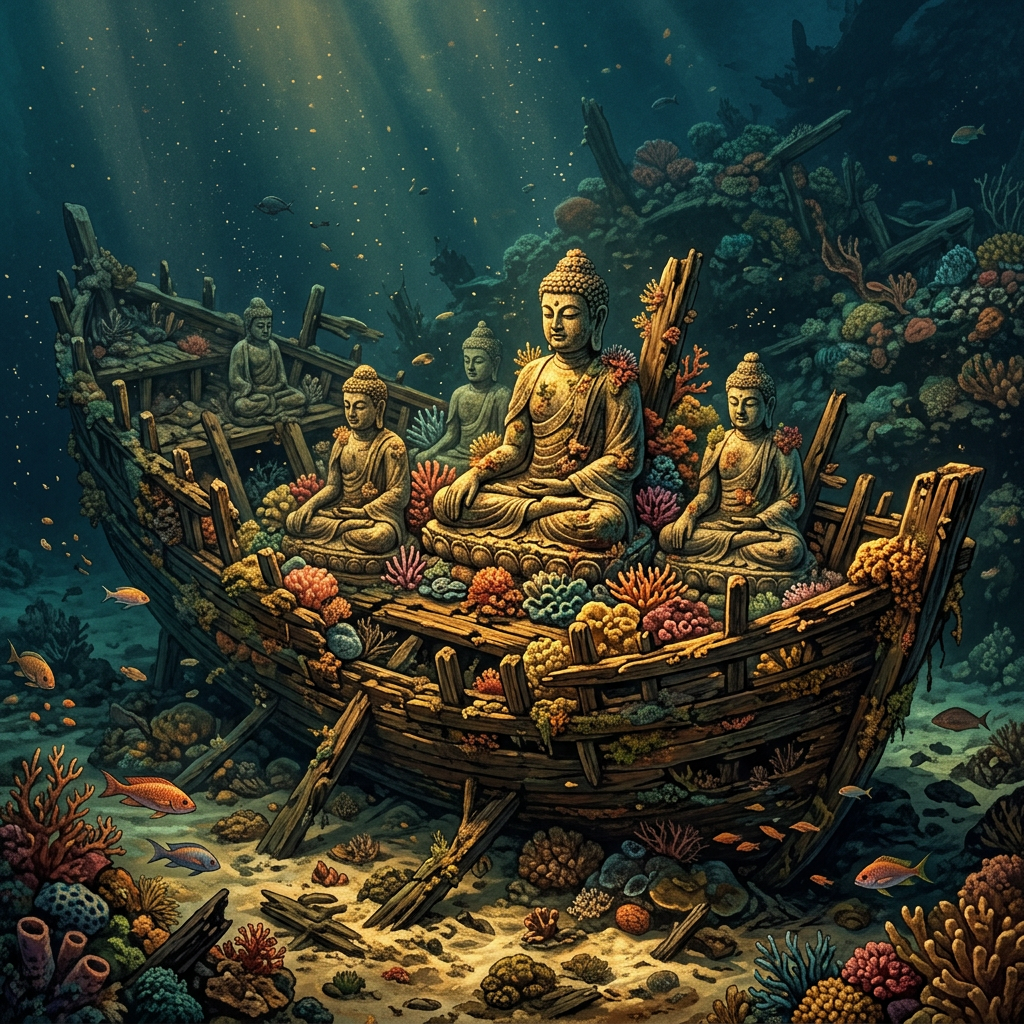 Deep-Sea Survey Near Lakshadweep Identifies 2nd-Century BCE 'Indo-Greek' Trading Vessel with Cargo of Buddhist Statuary