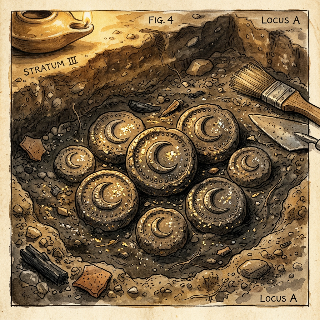 Electrum-Spangled Garment Weights Uncovered in Nippur Reveal Grandeur of 4,000-Year-Old 'Procession of the Moon-God' Festivals