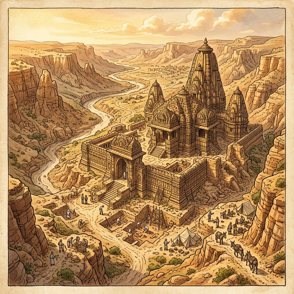 Significant 10th-Century 'Kachchhapaghata' Dynasty Temple Dedicated to Goddess Vanadurga Uncovered in Morena's Chambal Valley