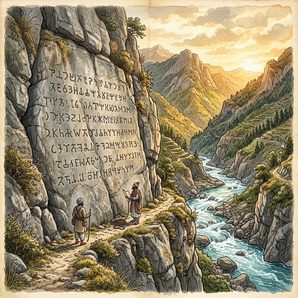 Discovery of 4th-Century BCE 'Niti-Setu' Inscriptions in the Upper Indus Valley Outlines the 'Philosophy of Social Bridges'