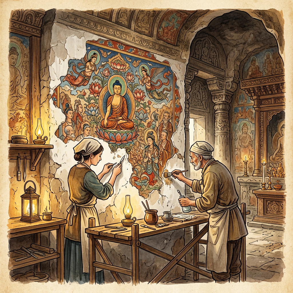 Restoration of 11th-Century 'Pagan Empire' Temple in Myanmar Reveals Hidden 'Jataka' Murals of the Kyanzittha Era