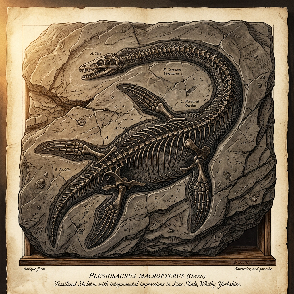 150-Million-Year-Old 'Long-Necked Marine Reptile' Fossil with Intact Skin Impressions Found in Wyoming