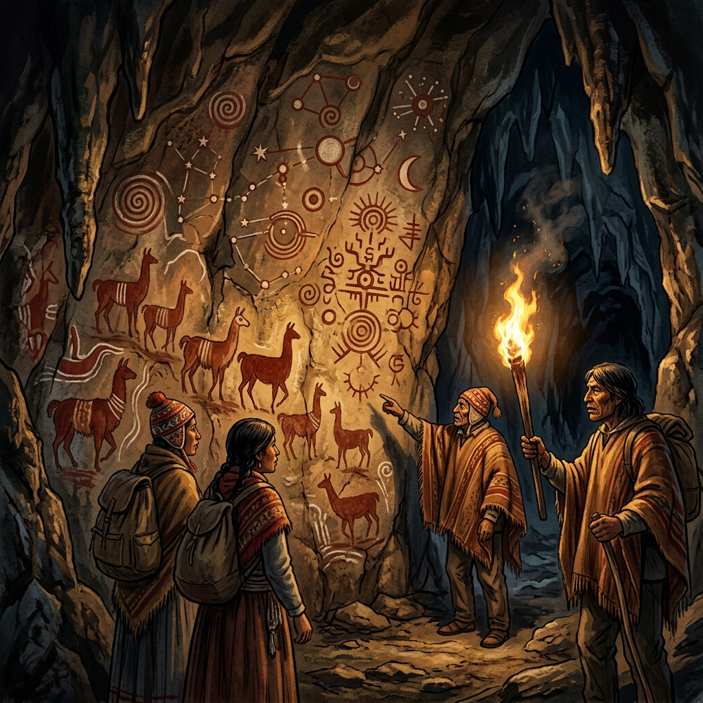 15,000-Year-Old 'Celestial Camelid' Cave Paintings Discovered in a Remote High-Altitude Grotto in the Peruvian Andes