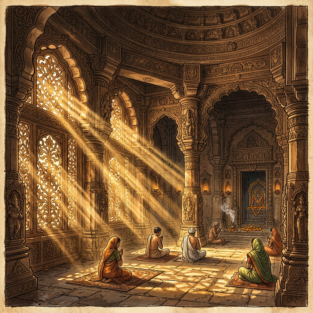 Rare 10th-Century 'Kachchhapaghata' Dynasty Temple featuring Unique 'Floral-Lattice' Sandstone Windows Discovered in Madhya Pradesh’s Sheopur Forest