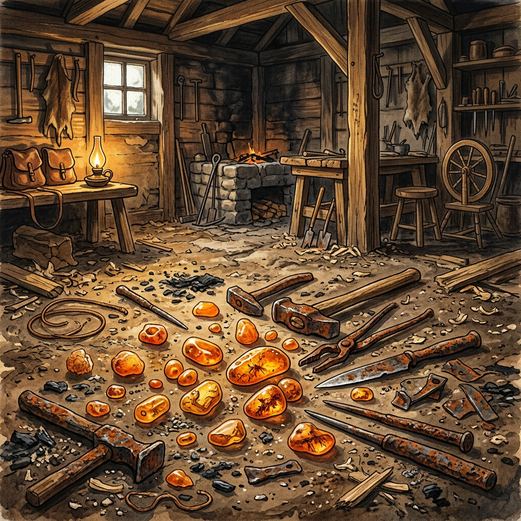 Discovery of a 2,500-Year-Old 'Celtic Gem-Cutting Studio' with Intact Amber Hoard in the Czech Highlands