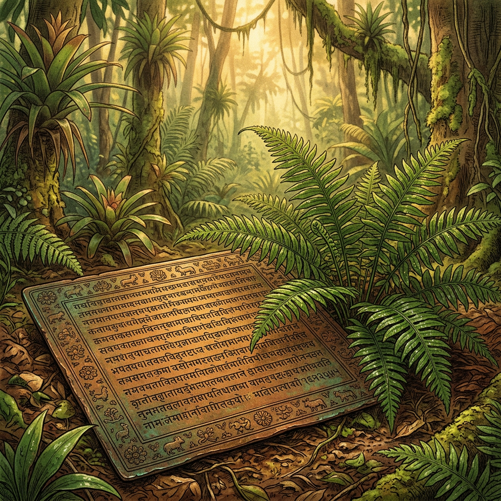 AI-Driven Decipherment of 8th-Century 'Nandinagari' Script Fragments Reveals Lost Sanskrit Treatises on the Systematic Classification of Epiphytic Ferns