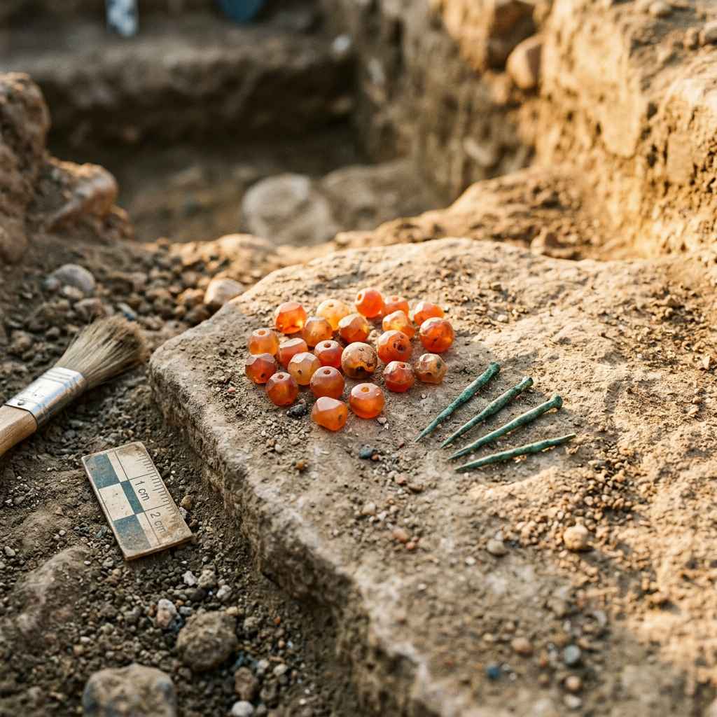 4,500-Year-Old 'Harappan Gemstone-Inlay Academy' and Precision Copper-Drill Cache Uncovered in Rural Gujarat