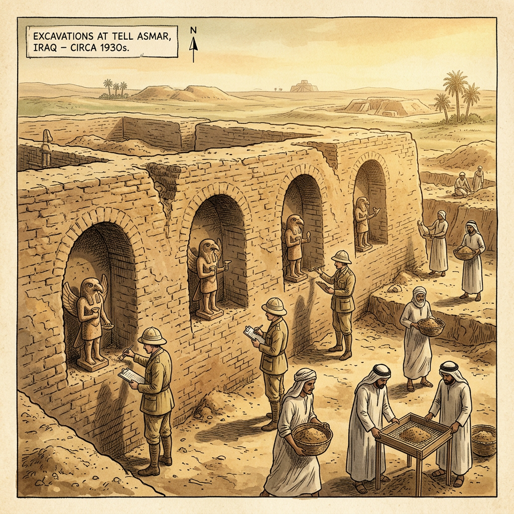 Significant 2,600-Year-Old 'Temple of the Seven Sages' Dedicated to Enki Uncovered in Southern Iraq’s Nasiriyah Plain