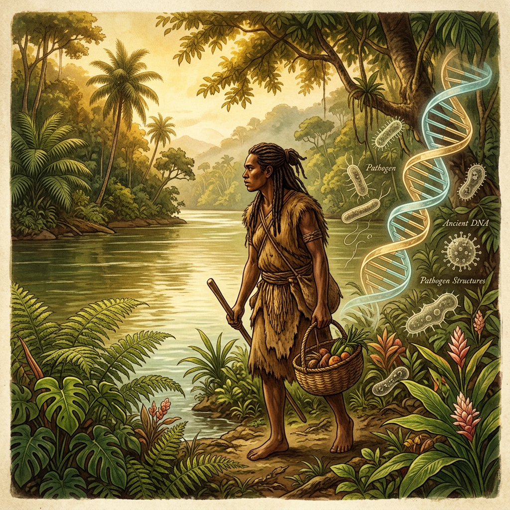 Genomic Analysis of 12,000-Year-Old 'Visayan Sea' Remains Identifies Earliest Genetic Adaptation to Endemic Tropical Fluvial Pathogens