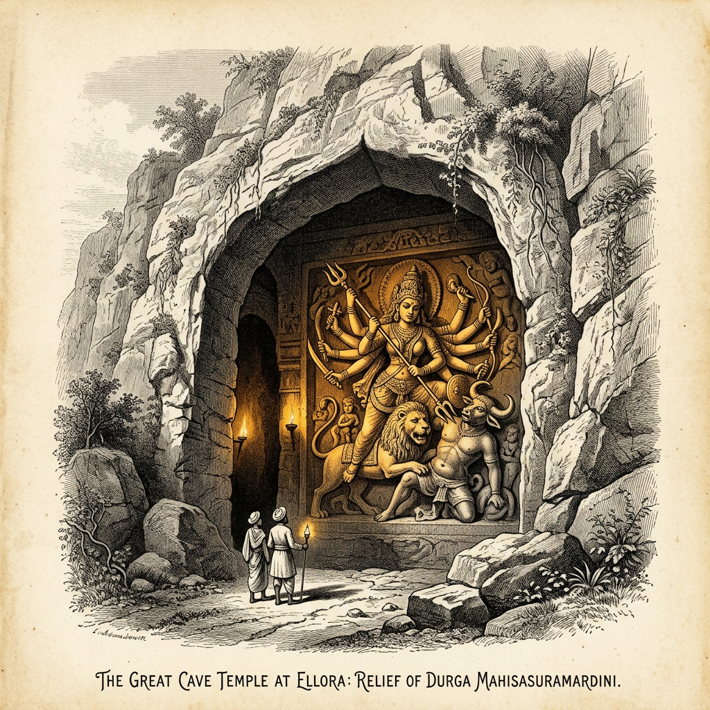 Significant 8th-Century 'Pallava' Era Rock-Cut Sanctuary Dedicated to Durga Uncovered in Remote Eastern Ghats