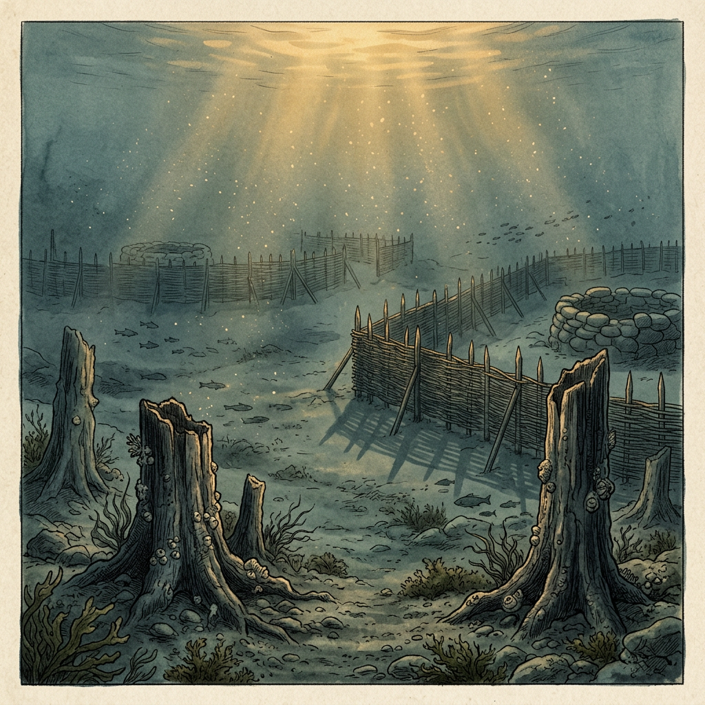 Climate Archaeology: Submerged 'Post-Glacial Forest' in the North Sea Reveals Mesolithic 'Tidal-Trap' Engineering