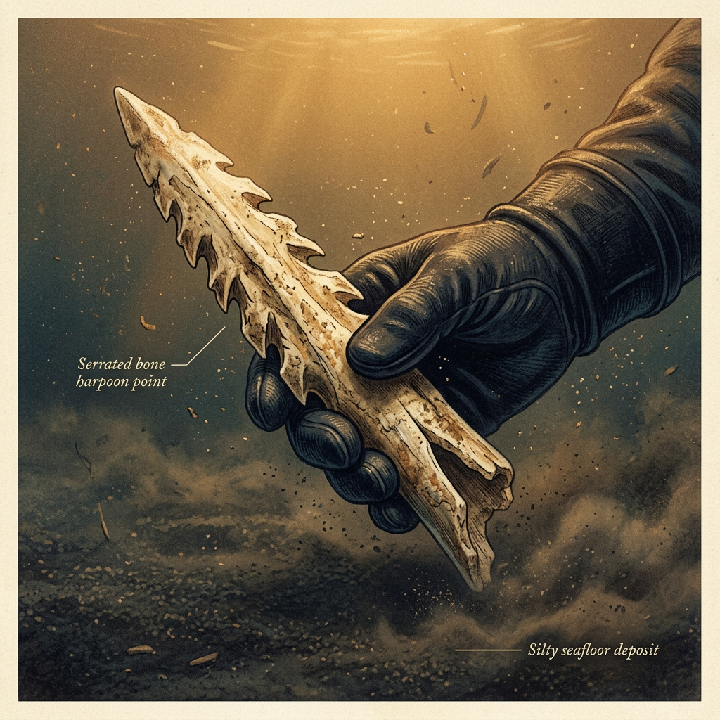 8,000-Year-Old 'Mesolithic Bone-Tool Factory' and Intact Harpoon Fragments Uncovered on the Submerged Doggerland Ridge