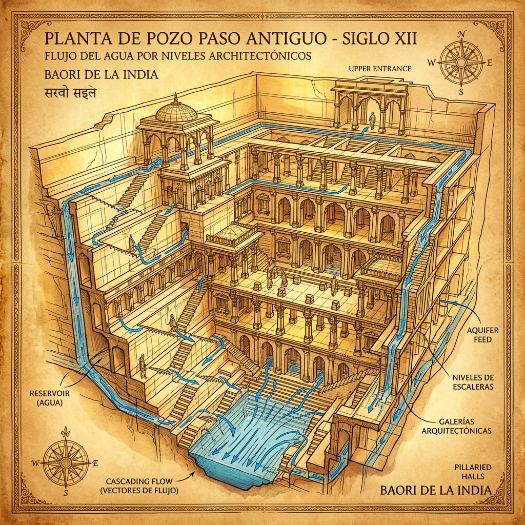Research Identifies Advanced Hydrostatic Engineering Principles in the Ancient Step-Wells of Gujarat