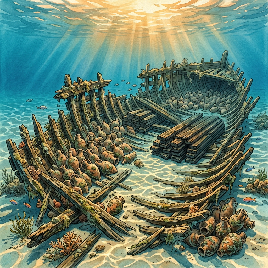 Underwater Survey off Crete Locates an Intact 4th-Century BCE 'Hellenistic Merchant Ship' with Rare Cypress-Wood Cargo