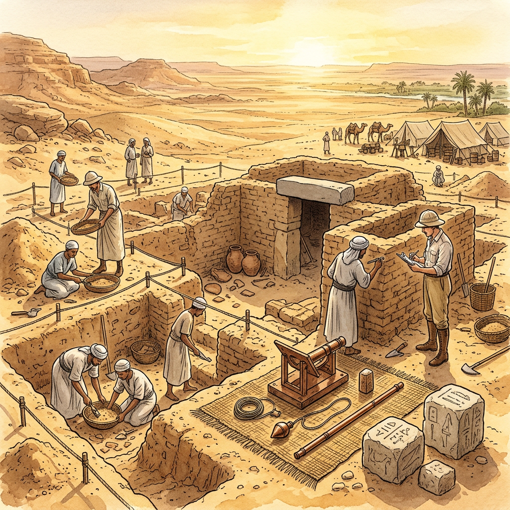 4,500-Year-Old 'Old Kingdom Geodetic Base Camp' and Copper Surveying Markers Uncovered in Egypt’s Western Desert