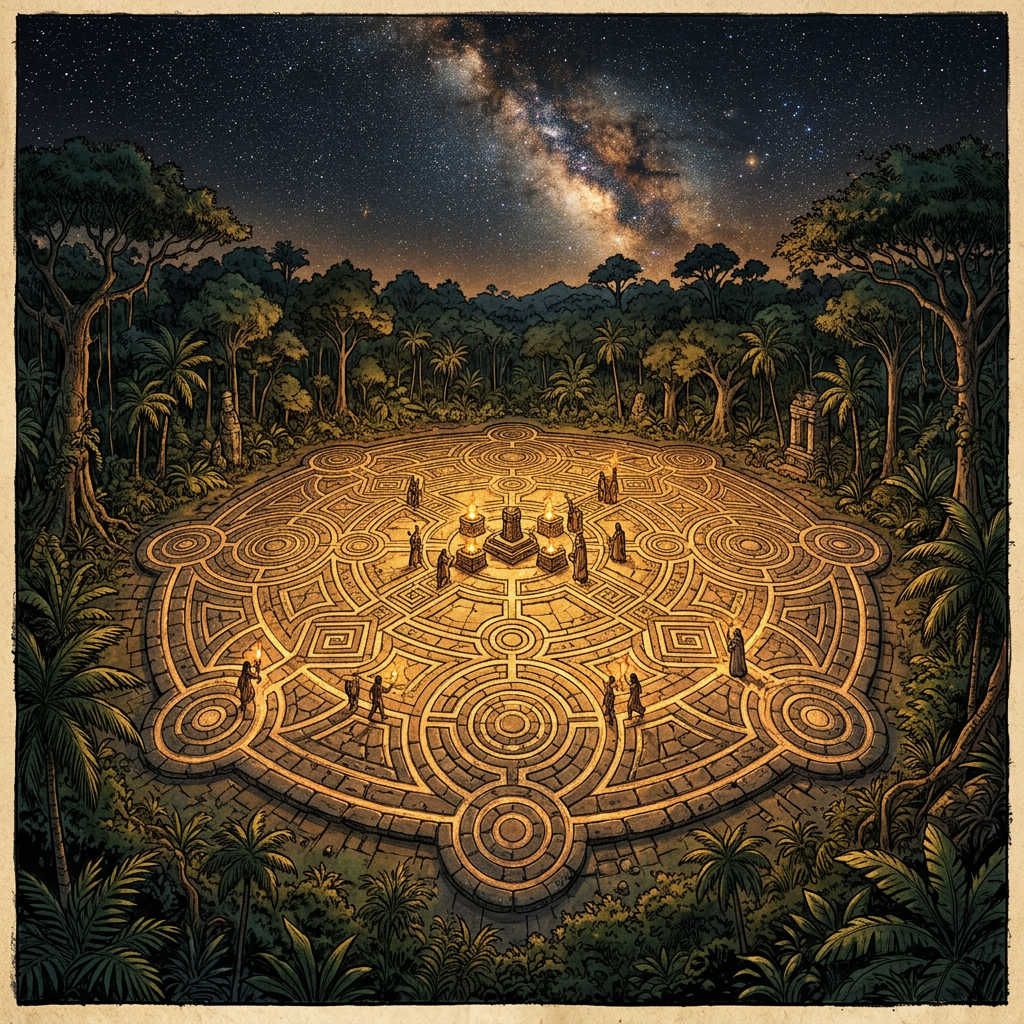 "Magnetite-Aligned" Ritual Pavements Uncovered in the Amazon Reveal 2,000-Year-Old Roots of "Starlight-Mapping" Festivals