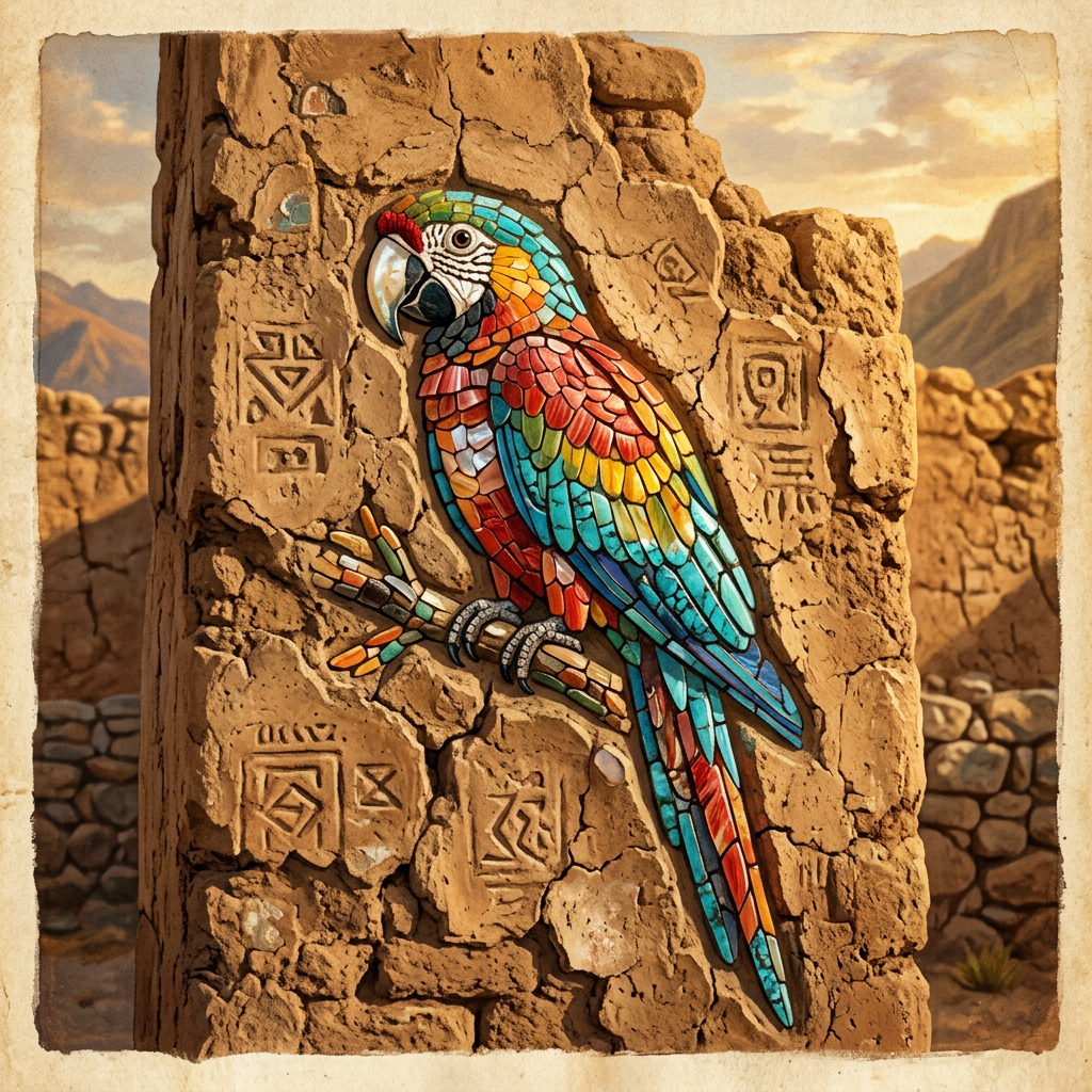 Discovery of a 2,800-Year-Old 'Temple of the Turquoise Macaw' with Intact Shell Mosaics in Peru’s Chincha Valley