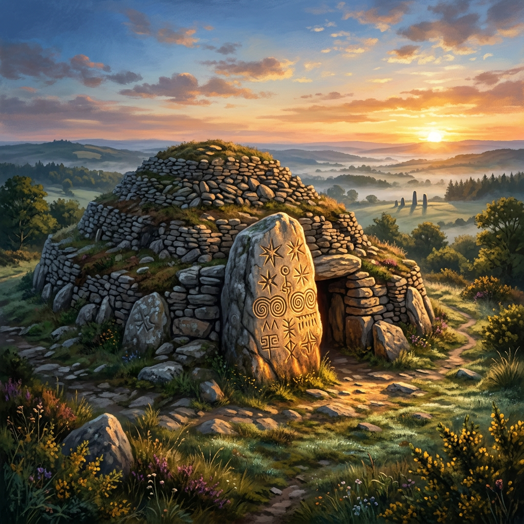 Rare 'Star-Chart' Engravings Found at Neolithic Cairn in Brittany Reveal Prehistoric Roots of Spring Equinox Festivals