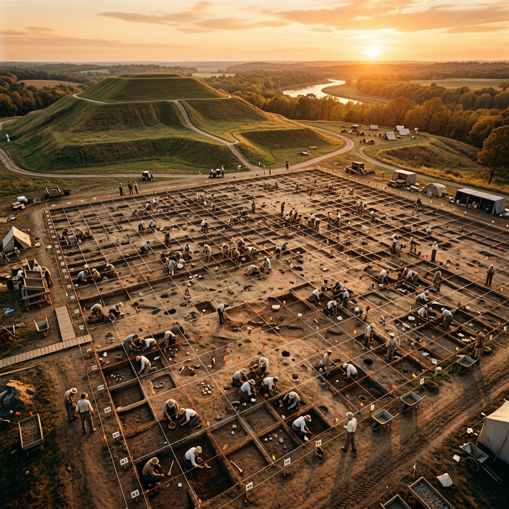 New Excavations at Etowah Mounds Reveal Monumental 'Bird-Man' Dance Floors Used for Mississippian Seasonal Rites
