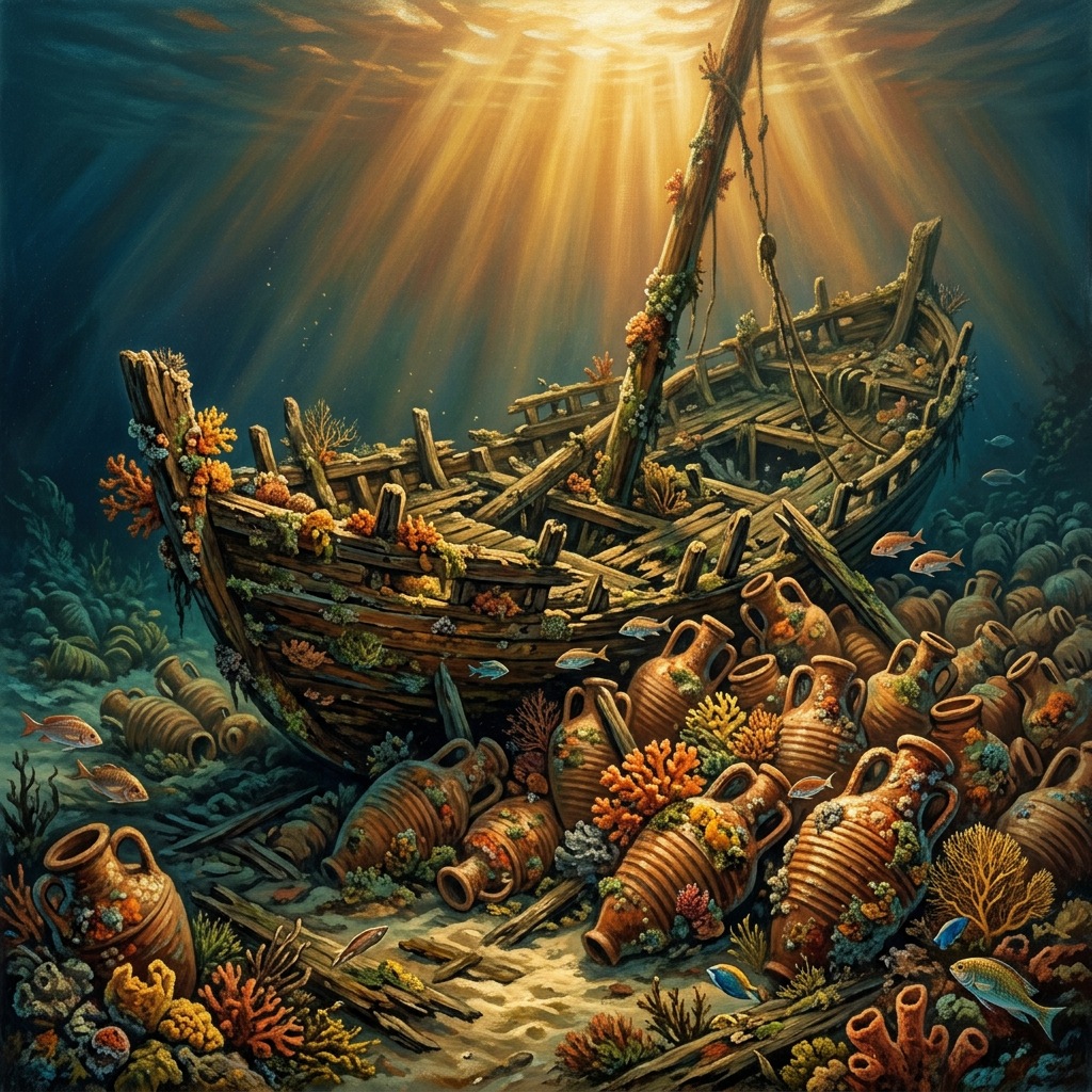 Sunken 3rd-Century 'Roman Merchant Vessel' Carrying Intact Amphorae of Ancient Honey Identified off Sicily