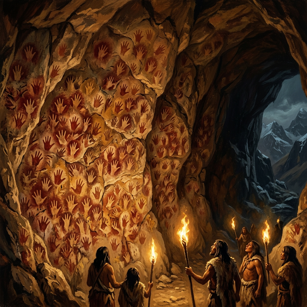 30,000-Year-Old 'Parietal Handprints' Discovered in a Remote High-Altitude Canyon on the Tibetan Plateau